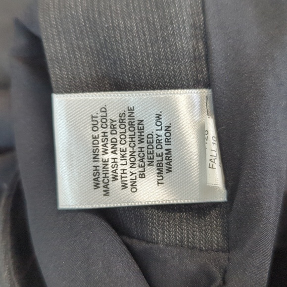 Banana Republic Pinstripe Wide Leg Pant Gray 00P Business casual Work office - Picture 8 of 10